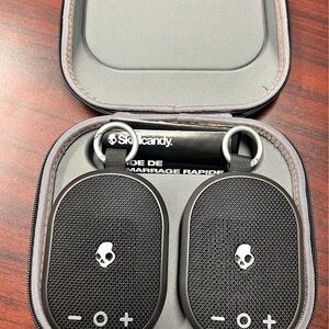 Skullcandy Black Bluetooth Speakers with Case